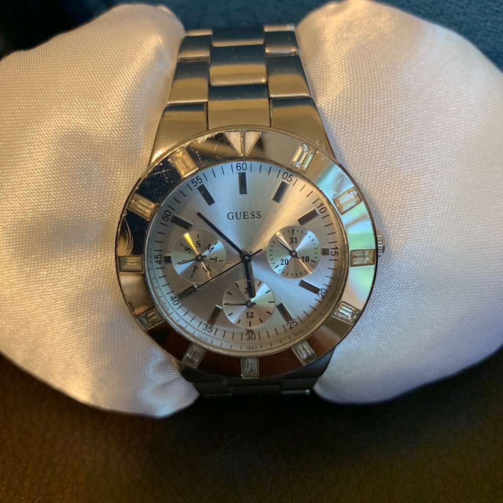 Silver GUESS watch